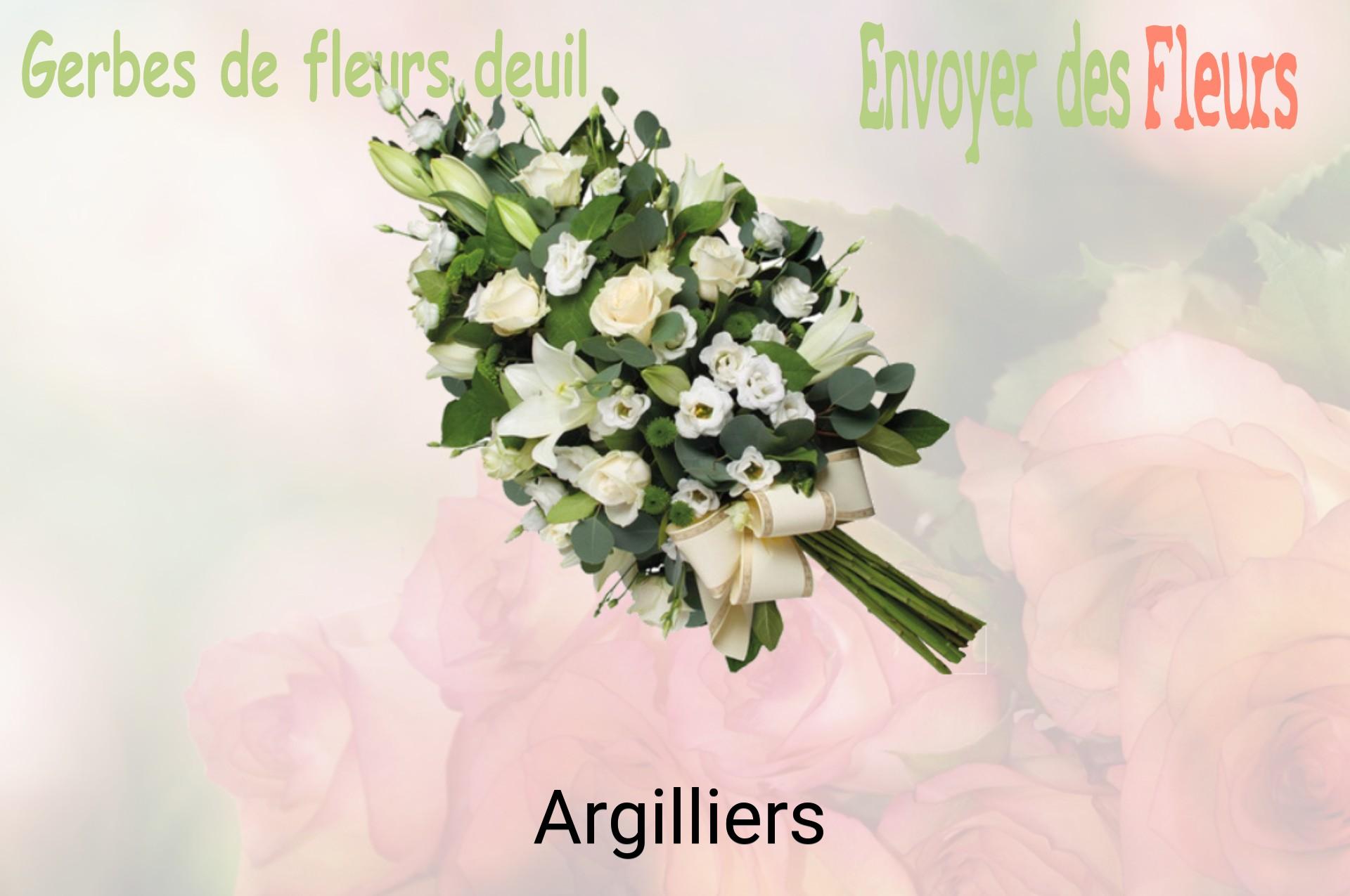 Gerbe de fleurs de deuil livrée à Argilliers